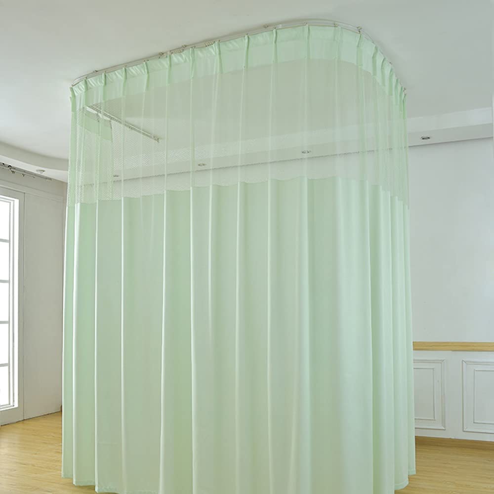 TTZ Hospital Curtain with Flat Hooks for Hospital Medical Clinic SPA Lab Cubicle Curtain Divider Privacy Screen (Color : Grey, Size : 1(5f Widet x8ft Tall))