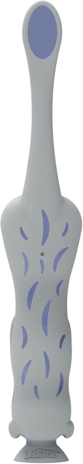 Dr.-Brown's-Trainingszahnbürste-für-Babys-und-Kleinkinder,-weich-für-die-ersten-Zähne,-Giraffe,-BPA-frei,-0-3-Jahre