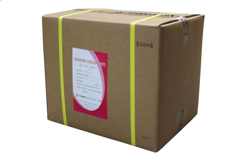 Sodium Ascorbate Powder, 25KG / 55 lb Ba Food Grade FCC USP BIoActive Non-GMO Vitamin C Contains Ascorbic Acidg