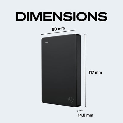 Seagate Portable 2 TB Externe Festplatte HDD – USB 3.0 für PC, Mac, PlayStation & Xbox – 1 Jahr Rescue Service (STGX2000400)