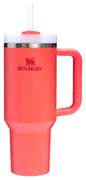Stanley Quencher H2.0 Tumbler with Handle and Straw 40 oz | Flowstate 3-Position Lid | Cup Holder Compatible for Travel | Insulated Stainless Steel Cup | BPA-Free | Almond Rose