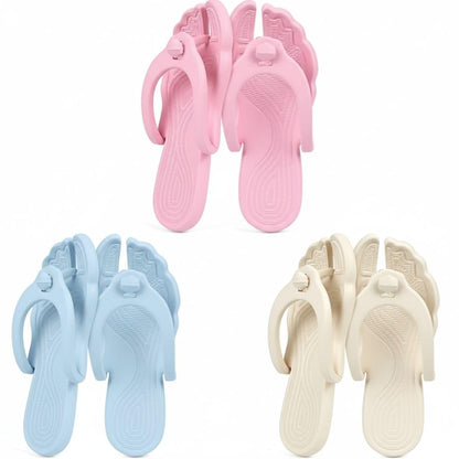 Rosoz Flip Flops for Women Men Foldable Travel Slippers Lightweight Shower Shoes Non-Slip Quick-Dry Bathroom Camp Beach Sandals