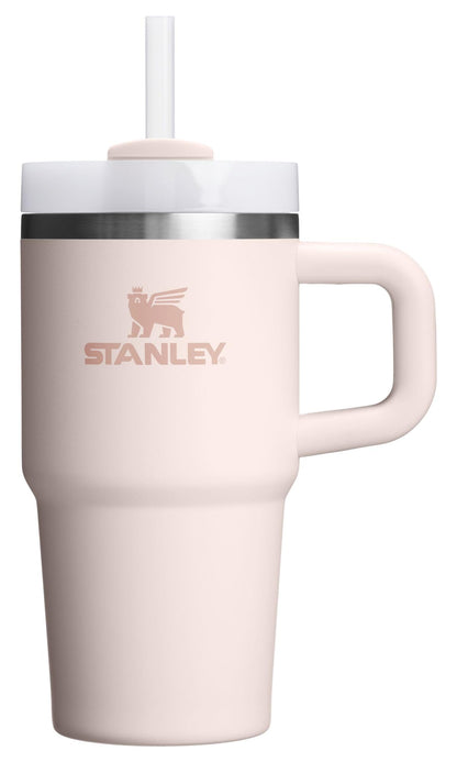 Stanley Quencher H2.0 Tumbler with Handle and Straw 40 oz | Flowstate 3-Position Lid | Cup Holder Compatible for Travel | Insulated Stainless Steel Cup | BPA-Free | Almond Rose