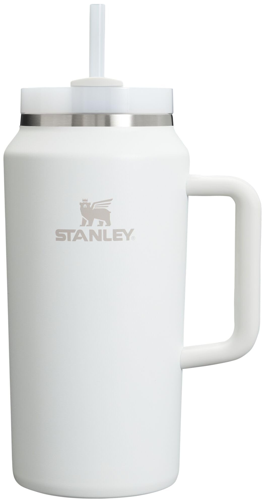 Stanley Quencher H2.0 Tumbler with Handle and Straw 40 oz | Flowstate 3-Position Lid | Cup Holder Compatible for Travel | Insulated Stainless Steel Cup | BPA-Free | Almond Rose