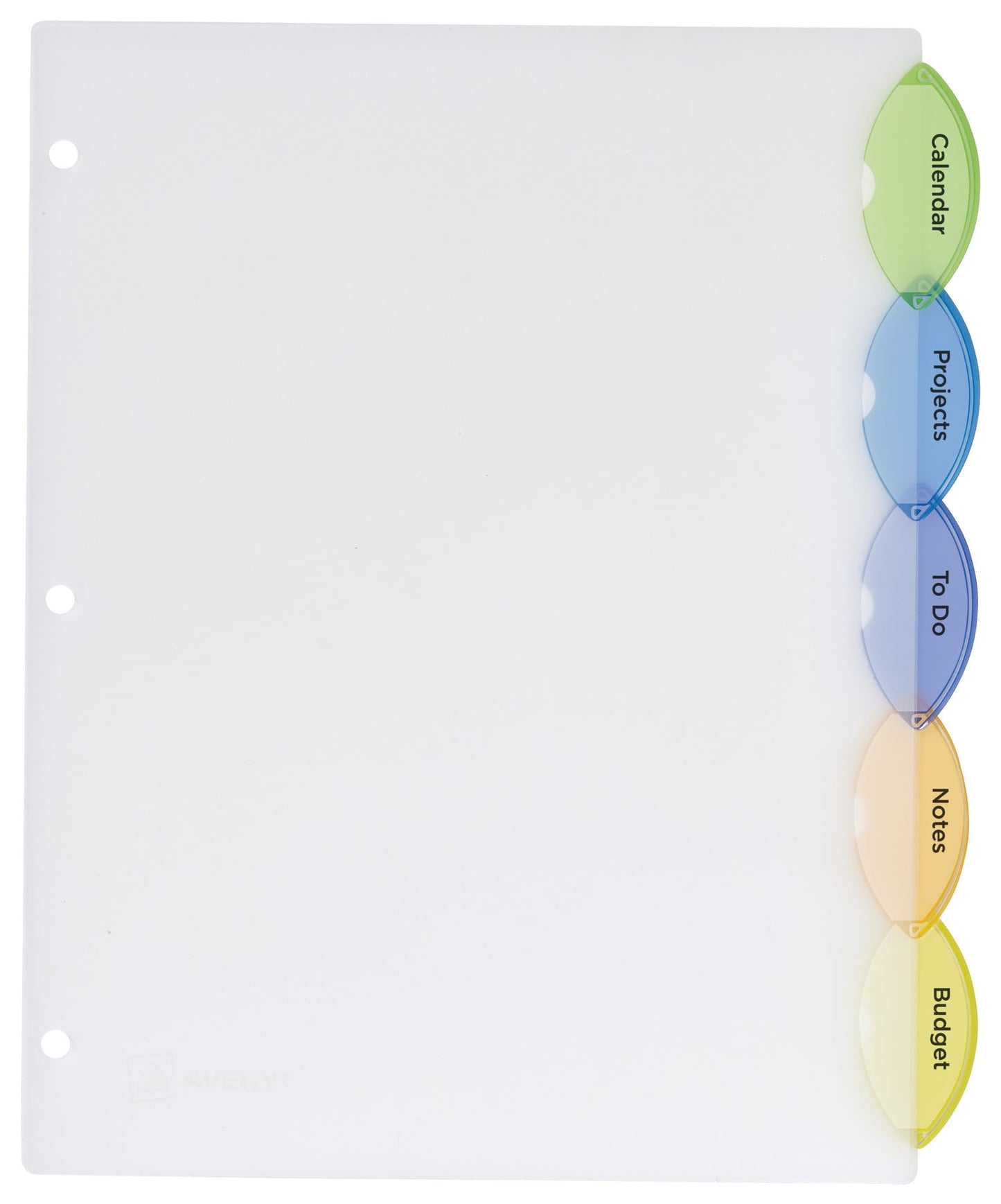 Avery Insertable Style Edge Plastic Dividers for 3 Ring Binders, 5-Tab Sets, Multicolor, 24 Sets, 120 Divider Tabs (11200)