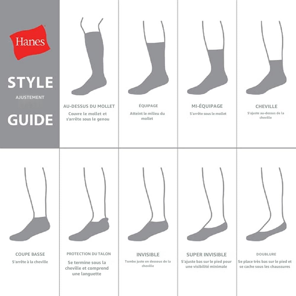 Hanes Herren Crew-Socken Max Cushioned, feuchtigkeitsableitend mit Geruchskontrolle, Multipack