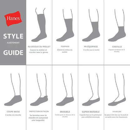 Hanes Herren Crew-Socken Max Cushioned, feuchtigkeitsableitend mit Geruchskontrolle, Multipack