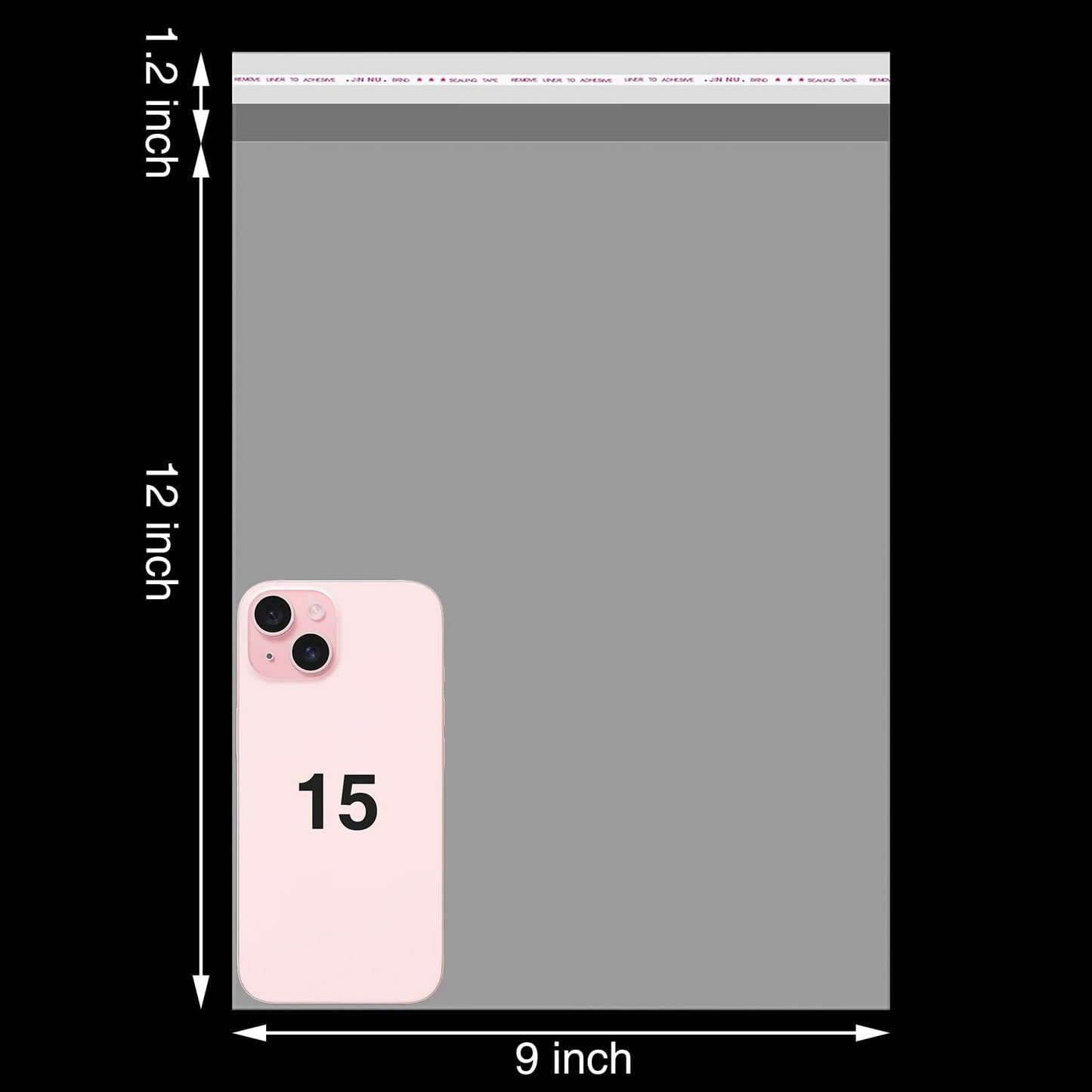 Aubeco 5x7 Zoll 240 Stück selbstklebende, transparente Cellophanbeutel, Klebebeutel für Kekse und Leckereien zum Selbermachen, für kleine Produkte, Lebensmittel und Geschenkverpackungen