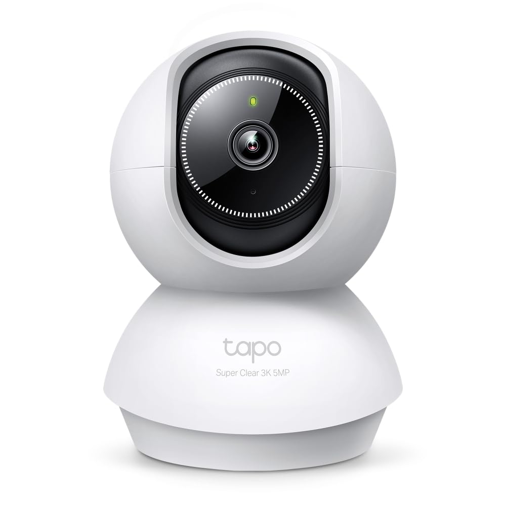 TP-Link Tapo 2K Pan/Tilt Indoor Security WiFi Camera, Baby & Pet Camera w/ 360° Motion Tracking, 2-Way Audio, Night Vision, Cloud & Local Storage (Up to 256 GB), Works w/Alexa & Google (Tapo C210)