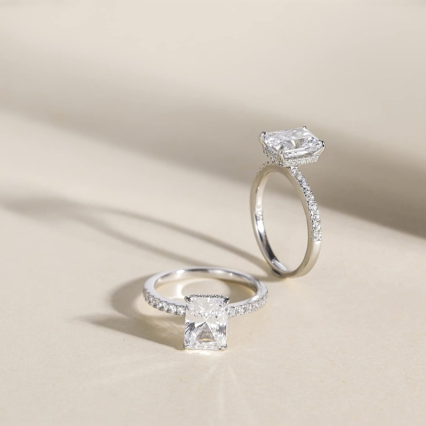 EAMTI 3CT 925 Sterling Silver Engagement Rings: A Timeless Promise