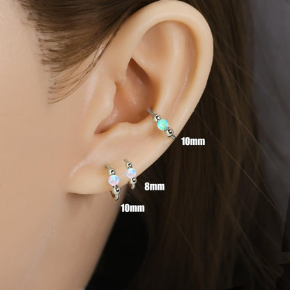 Minimalist Opal Earrings for Sensitive Ears