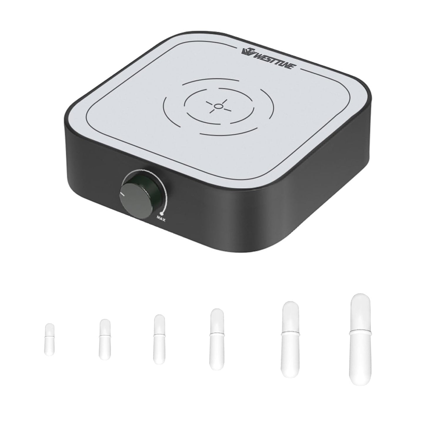 3000rpm Magnetic Stirrer Mixer with 7pcs Stir Bar Set, Brushless DC Motor Max 3000ml Electric Magnetic Stir Plate Mixer （No Heating)