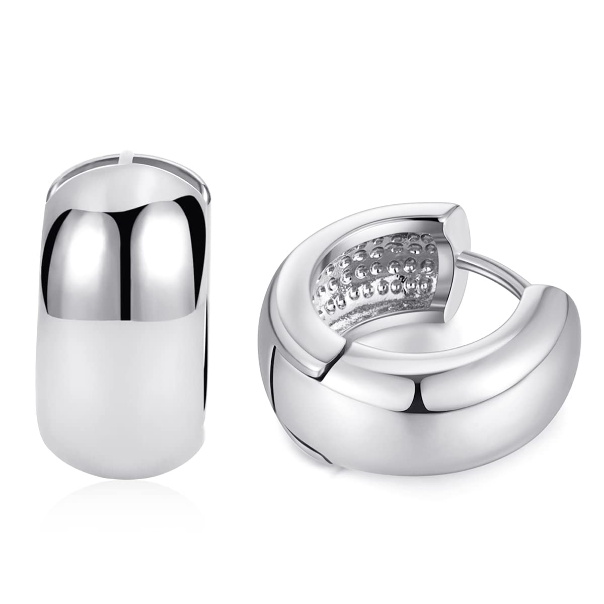 0.7" Hoop silver