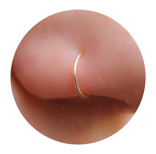 Tiny Nose Ring Hoop 20 G Nose Piercings Hoop - 14K Gold Filled Nose Piercings hoop - Gold jewelry Nose Ring - Nose Rings For Women