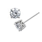 Amazon Essentials Yellow Gold Plated, Platinum or Rose Gold Plated Sterling Silver Infinite Elements Cubic Zirconia Stud Earrings | White, Blue, Green, or Pink Cubic Zirconia