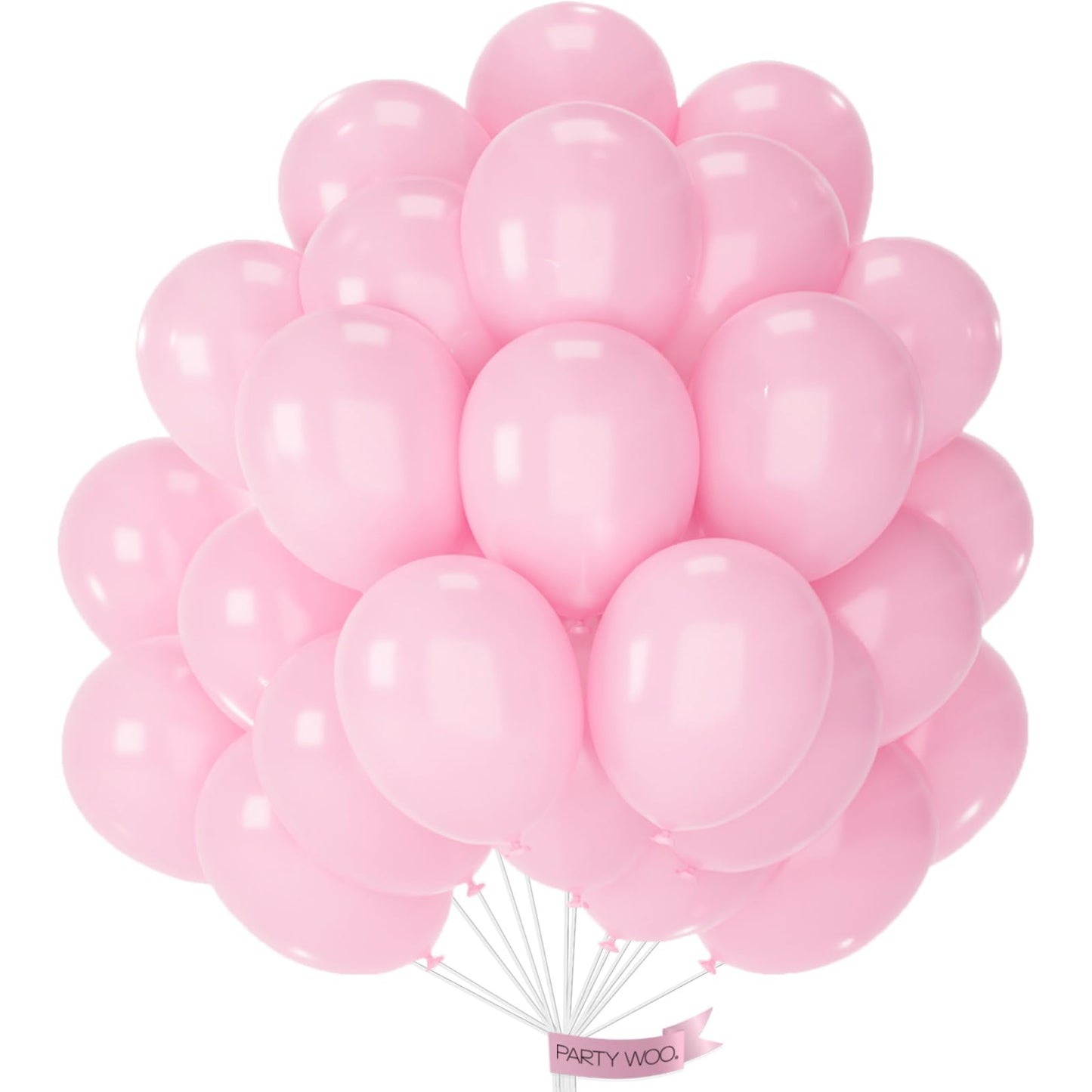 PartyWoo Light Pink Balloons 100 pcs Different Sizes of 36 18 12 10 5 Inch Pastel Baby Pale Pink Balloon Arch Kit Garland for Baby Shower Valentine's Day Princess Birthday Party Decorations Pink-Y48