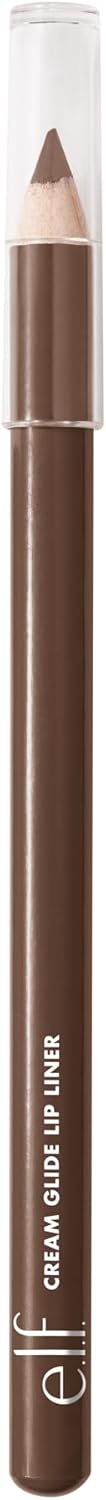 e.l.f. Cream Glide Lipliner, Hochpigmentierter Stift zum Formen & Konturieren der Lippen, Semi-Mattes Finish, Vegan & Tierversuchsfrei, Mauve Aside