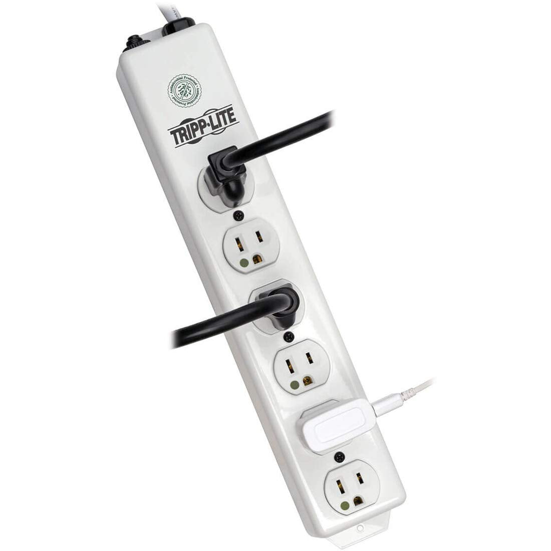 Tripp Lite, Medical Power Strip, 6 15A Hospital-Grade Outlets, NOT for Patient-Care Vicinity, White, Safe-IT, 6ft / 1.8M Cord, UL1363 Compliant, 5-15P-HG Plug, (PS-606-HG)