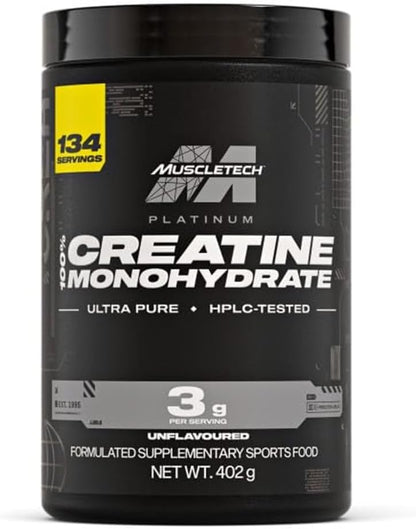 MuscleTech Platinum 100% Creatine Monohydrate Unflavoured 402g