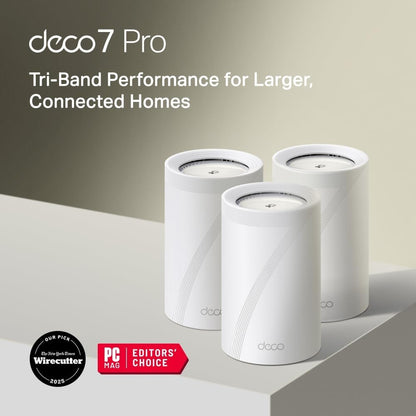 TP-Link Deco 7 Pro BE63 Tri-Band WiFi 7 Whole Home Mesh System