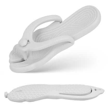 Rosoz Flip Flops for Women Men Foldable Travel Slippers Lightweight Shower Shoes Non-Slip Quick-Dry Bathroom Camp Beach Sandals