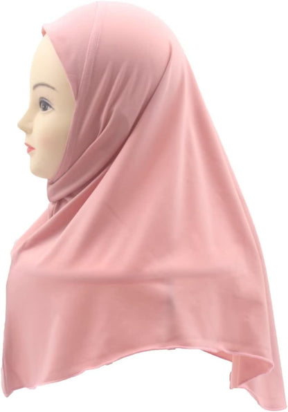 Mädchen Hijab Muslim Kinder Kopftuch Uni für 6-11 Jahre Fertig zum Tragen