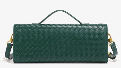 Upbull Modische gewebte Abendclutch Handtaschen Damen Unterarm-Schultertasche Niedliche Umhängetaschen Crossbody-Geldbörse PU-Leder-Portemonnaie