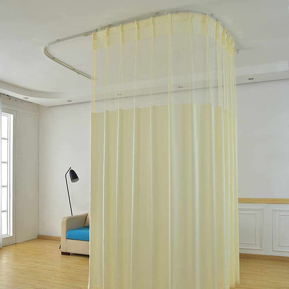 TTZ Hospital Curtain with Flat Hooks for Hospital Medical Clinic SPA Lab Cubicle Curtain Divider Privacy Screen (Color : Grey, Size : 1(5f Widet x8ft Tall))