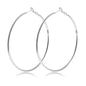 Silver,70mm hoops