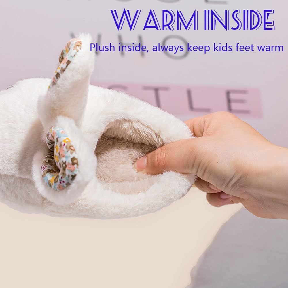 Kleinkind Hausschuhe Mädchen Jungen Winter Hausschuhe Kinder Warme Kaninchen Plüsch Pantoffeln Weiche Innenhausschuhe Für Mädchen Jungen