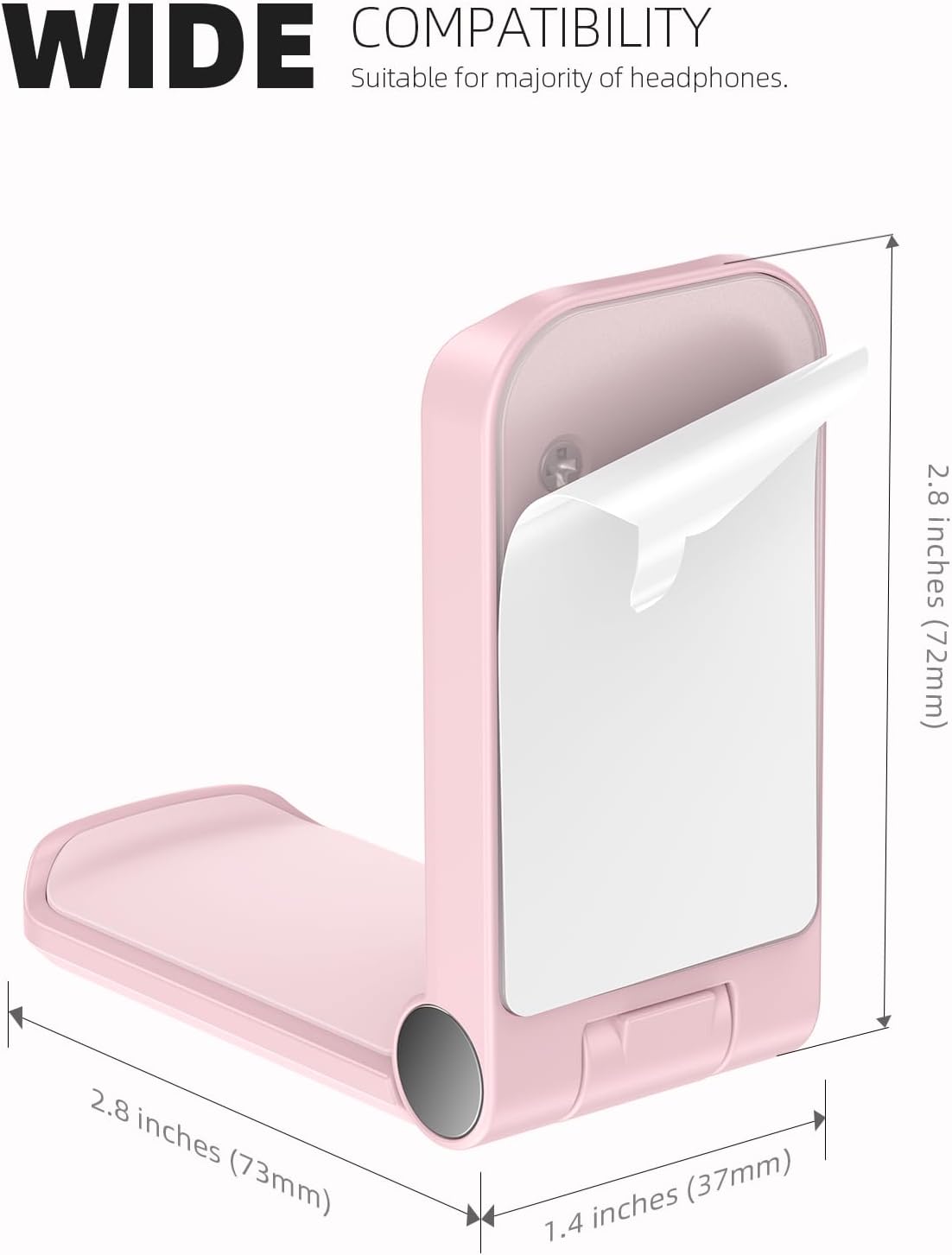 Lamicall Kopfhörer Ständer, klebriger Kopfhörer-Aufhänger – selbstklebende Kopfhörerhalterung, Kopfhörerständer-Halterung zum Anklipsen unter dem Schreibtisch, Kopfhörerklemme für Airpods Max, Sony,, Sennheiser, Schwarz, Geschenk für Mama