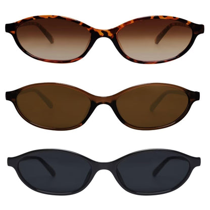 3 Pack Black + Brown + Tortoise50 Millimeters