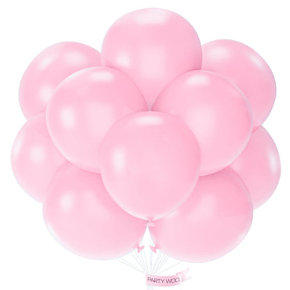PartyWoo White Balloons 155pcs Different Sizes Pack of 18 12 10 5 Inch Matte White Latex Balloon Arch Kit Garland for Wedding Bridal Graduation Baby Shower Birthday Party Decorations White-Y13
