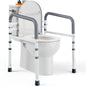 PELEGON Toilet Safety Rails (350 lb) - Adjustable Toilet Safety Frame & Rails, Toilet Safety Rail for Elderly Adults, Toilet Handles for Seniors, Toilet Bars for Elderly & Handicap