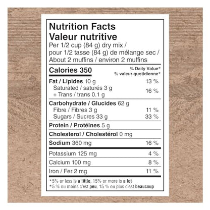 Mezcla para Muffins Quaker Avena con Chispas de Chocolate, 900g/31.7 oz