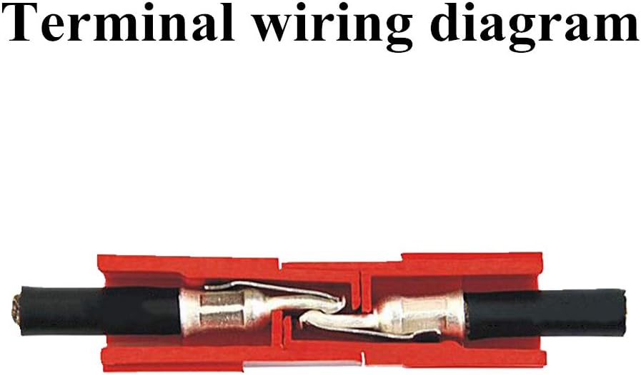 E-TING 6-10 Gauge 50A Batteriekabel Schnellverbindungs-/Trennkabelbaum Stecker für Bergungswinde Auto Anhänger(4 Stk. Rot)