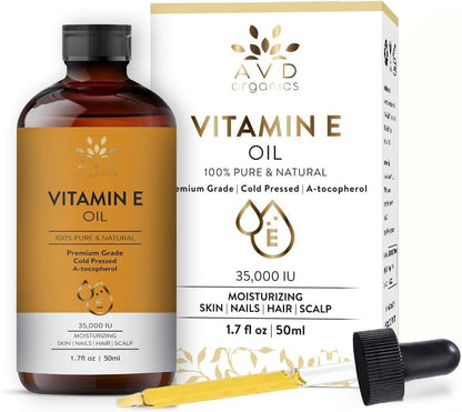 AVD Organics Rosmarinöl für Haarwachstum & Kopfhaut | Mit Biotin angereichert | Haarstärkend, pflegend und voluminös | Mit Jojoba- & Rizinusöl angereichert | GVO-frei 120ml