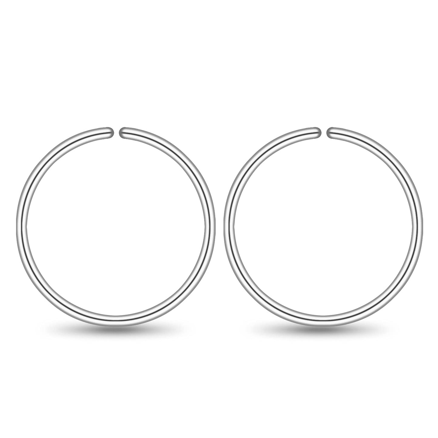Small Gold or Sterling Silver Huggie Hoop Earrings for Women Cartilage Nose Helix Tragus
