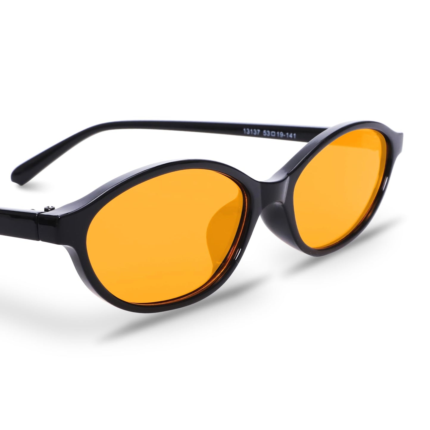 GUVIVI Retro Ovale Sonnenbrille für Damen Chic Cat Eye 90er Jahre Sonnenbrille Leichte Schmale Sonnenbrille Trendiger UV-Schutz Sonnenbrille