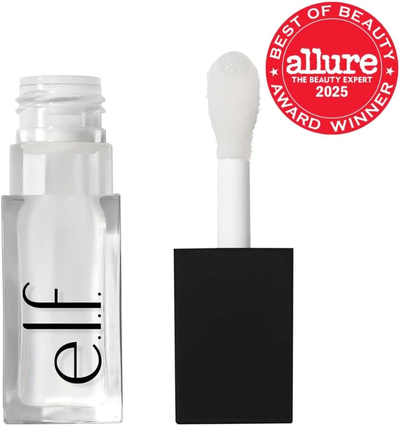 e.l.f. Glow Reviver Lip Oil, Pflegendes getöntes Lippenöl für ein hochglänzendes Finish, angereichert mit Jojobaöl, vegan & tierversuchsfrei, Rose Envy