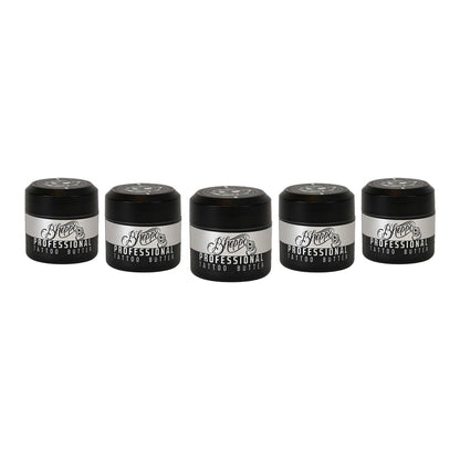 Tattoo Butter 5-Pack – Tattoo Aftercare Balm, Hydrating Skin Repair & Color Enhancement Cream with Shea Butter, 1.7oz
