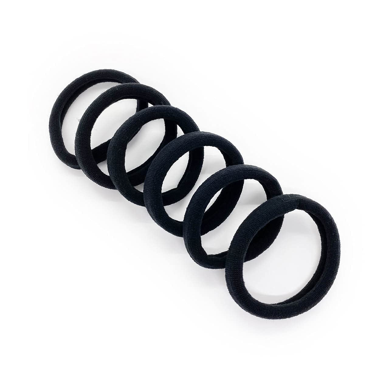 Kitsch Schwarze Haargummis ohne Haarschäden – Starke, dehnbare Haarbänder | Weiche Nylon-Pferdeschwanzhalter, ziepen nicht, ideal für Hochsteckfrisuren und Zöpfe | Ideale Geschenke für Frauen – Schwarz, 20 Stück