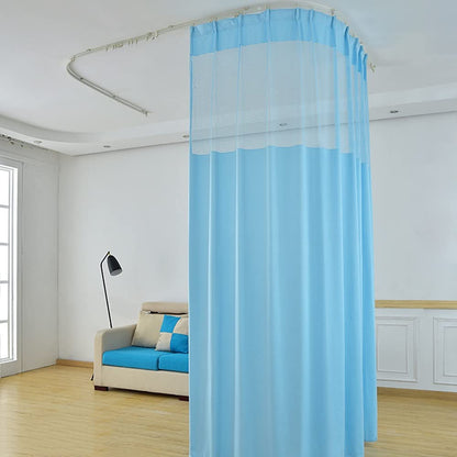 TTZ Hospital Curtain with Flat Hooks for Hospital Medical Clinic SPA Lab Cubicle Curtain Divider Privacy Screen (Color : Grey, Size : 1(5f Widet x8ft Tall))