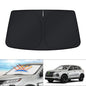 KUST Windshield Sun Shade for 2017-2026 Tesla Model Y/Model 3 Sunshade Accessories (Fit 2025-2026 Model Y Juniper / 2024 Model 3 Highland) Upgraded Foldable Sunshade, Blocks UV Rays Keep Car Cool