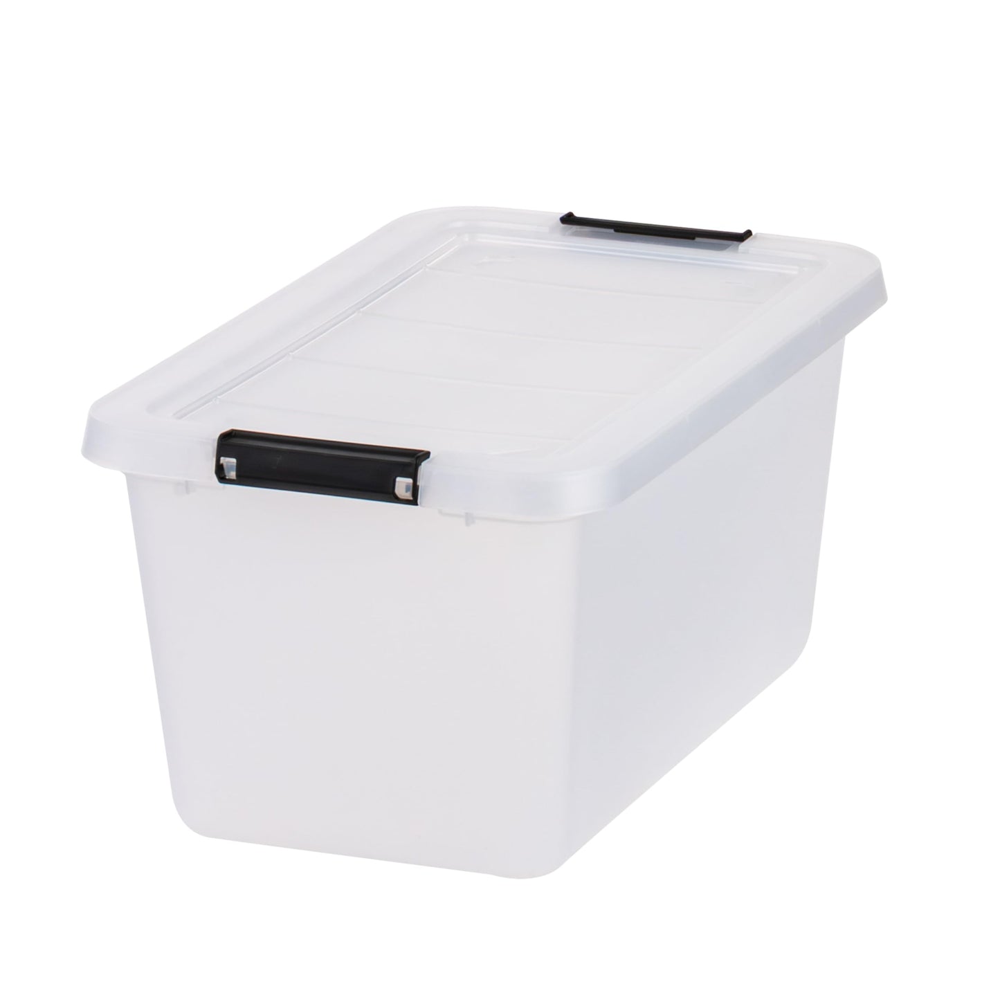 IRIS USA 6-Pack Clip Box with Latching Lids, 18 Quart Craft Storage Bins, Art & Writing Supply Containers for Home, Office & Classroom Organization