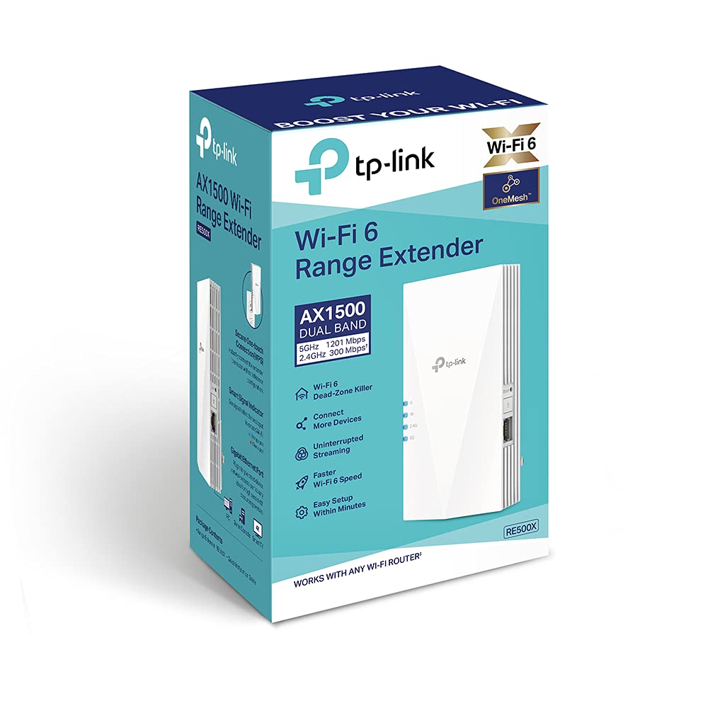 TP-Link AC1200 WiFi Extender - 1.2Gbps Home Signal Booster, Dual Band 5GHz/2.4GHz, Up to 1600 Sq.ft and 32 Devices, EasyMesh Compatible, One Ethernet Port (RE315)