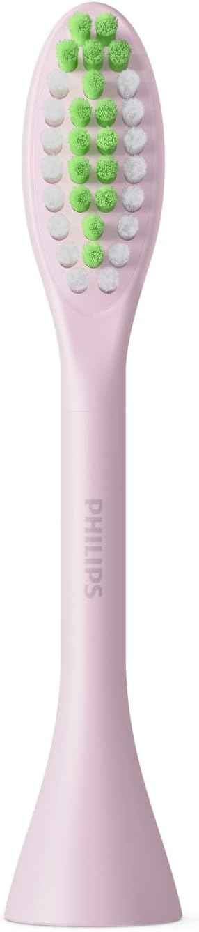 Philips One by Sonicare Ersatzbürstenköpfe, 2er-Pack, Schwarz, Kompatibel mit Philips One elektrische Zahnbürste, BH1022/06