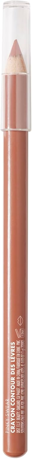 e.l.f. Cream Glide Lipliner, Hochpigmentierter Stift zum Formen & Konturieren der Lippen, Semi-Mattes Finish, Vegan & Tierversuchsfrei, Mauve Aside