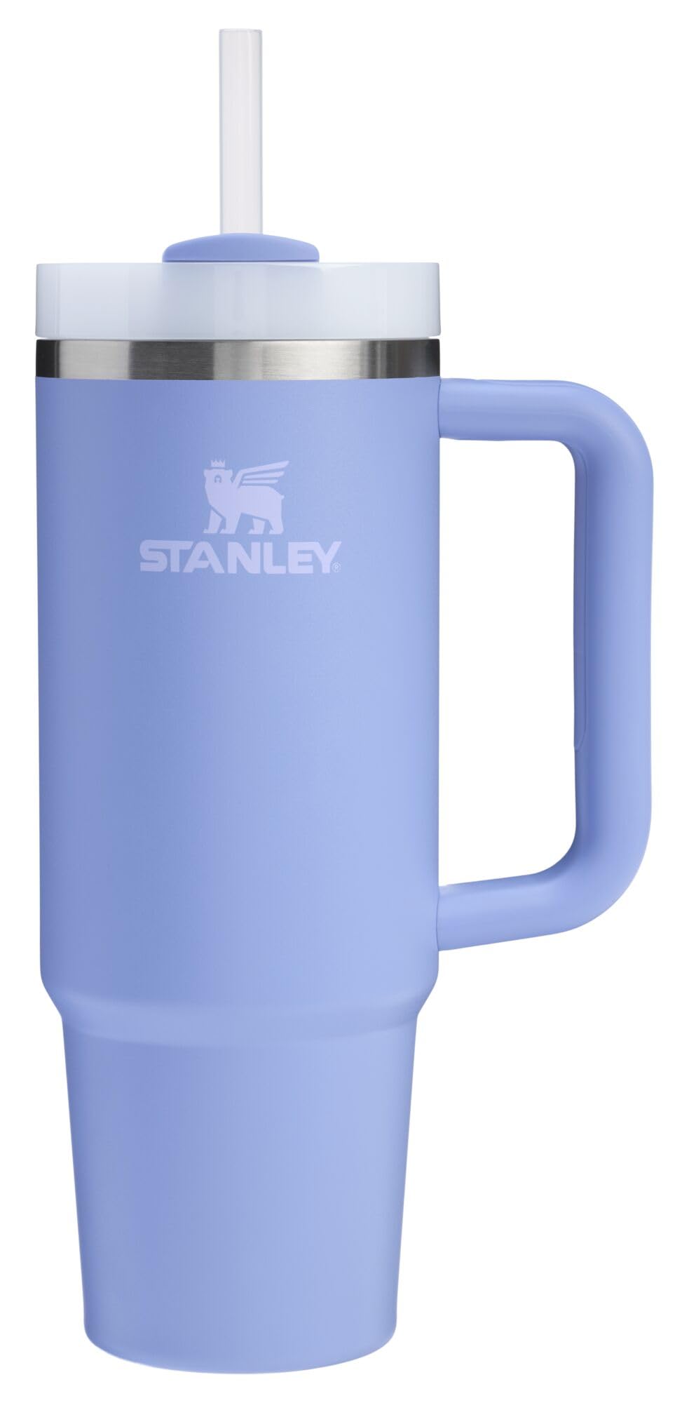 Stanley Quencher H2.0 Tumbler with Handle and Straw 40 oz | Flowstate 3-Position Lid | Cup Holder Compatible for Travel | Insulated Stainless Steel Cup | BPA-Free | Almond Rose