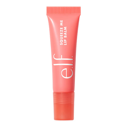e.l.f. Squeeze Me Lippenbalsam, feuchtigkeitsspendender Lippenbalsam für einen transparenten Farbhauch, angereichert mit Hyaluronsäure, vegan & tierversuchsfrei, Erdbeere